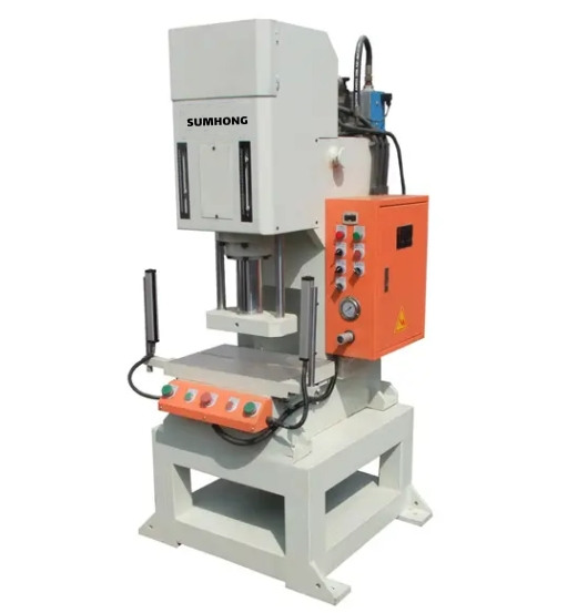C Frame Hydraulic Press in industrial use